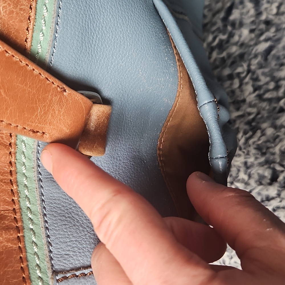 The Sak, Stylish Blue and Brown Women's Crossbody Bag - Picture 7 of 16